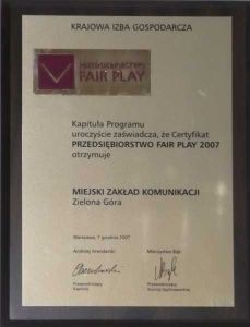 Przedsiębiorstwo Fair Play 2007
