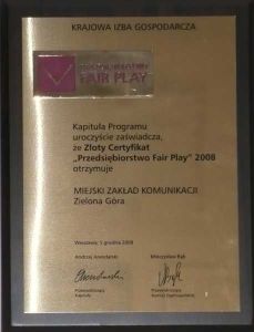 Przedsiębiorstwo Fair Play 2008