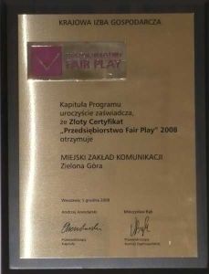 Przedsiębiorstwo Fair Play 2008
