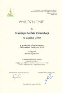 Zielona Góra bez barier 2012