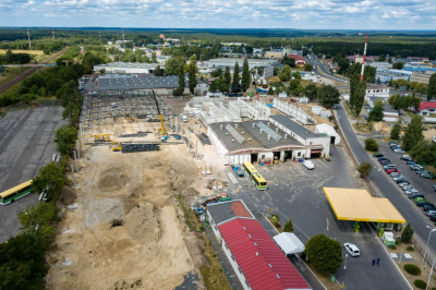 Rozbudowa Zajezdni MZK, zdjęcia lotnicze