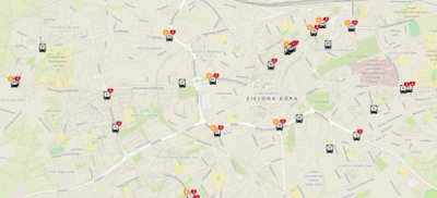 Defibrylatory AED na mapie komunikacji miejskiej