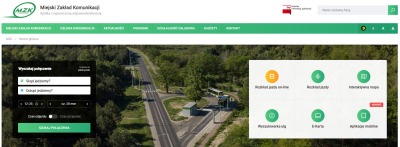 widok strony internetowej